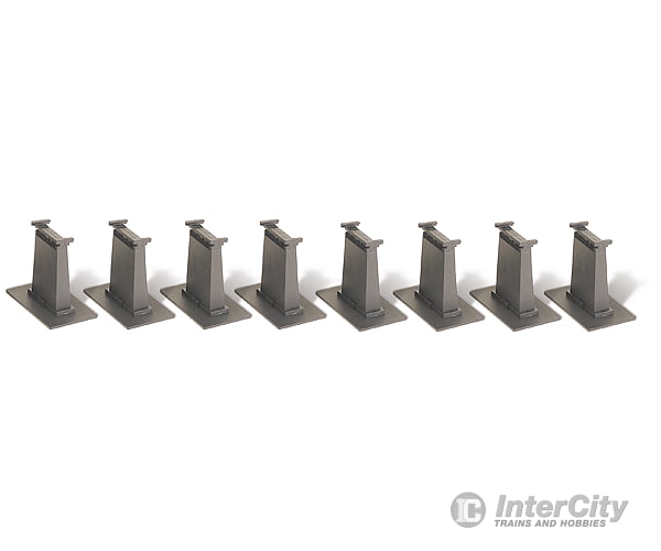 Bachmann 44872 E-Z Track Accessories -- 8-Piece Tall Pier Set & Turnouts