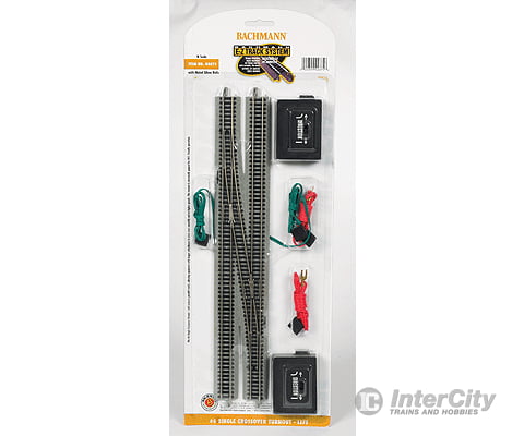 Bachmann 44875 E-Z Track(R) #6 Single Crossover -- Left Hand Track & Turnouts
