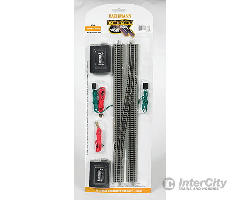 Bachmann 44876 E-Z Track(R) #6 Single Crossover -- Right Hand Track & Turnouts