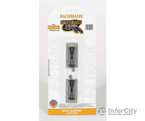Bachmann 44891 Hayes Bumper - E-Z Track(R) -- Nickel-Silver Rail & Gray Roadbed Pkg(2) Track