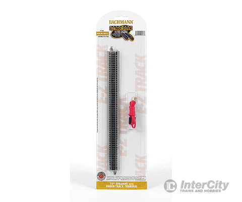 Bachmann 44897 E-Z Track(R) W/Nickel Silver Rail & Gray Roadbed -- 10 Straight W/Under-Track Power