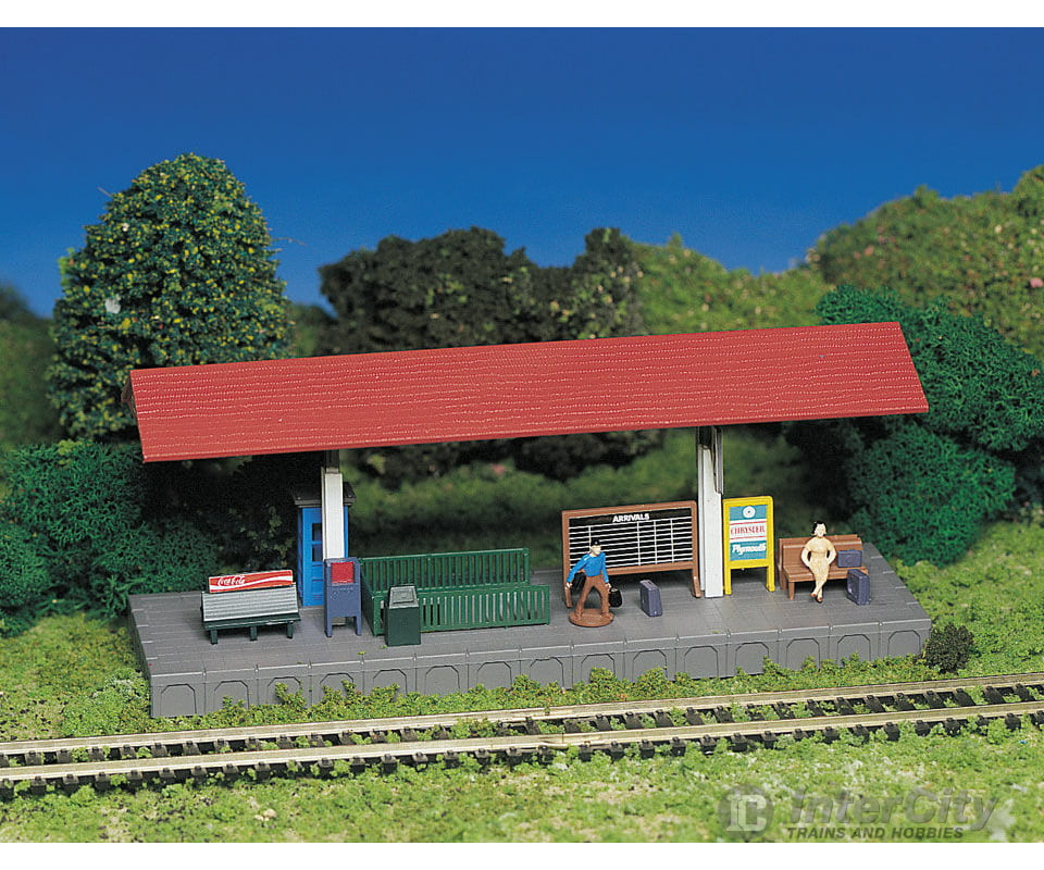 Bachmann 45194 Plasticville Classic Kit - Station Platform -- 2-1/8 X 7 5.5 18Cm Structures