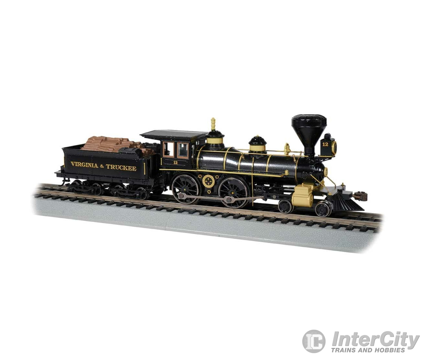 Bachmann 52709 4-4-0 - Sound And Dcc -- Virginia & Truckee (Gray Black) Locomotives Railcars