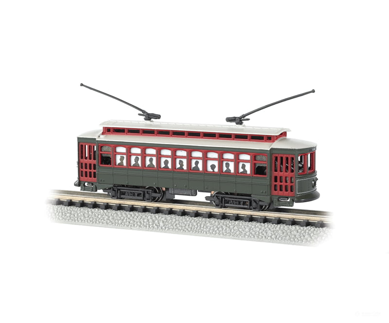 Bachmann 61086 Brill Trolley - Standard Dc -- New Orleans Desire Street (Pullman Green Red)