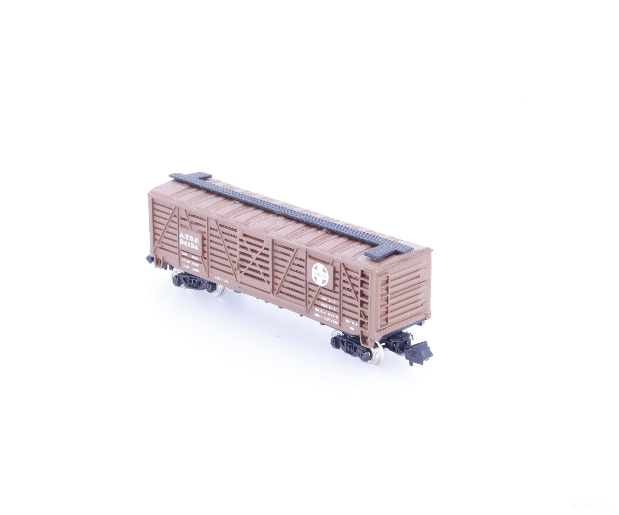 Bachmann 71550 N 41’ Wood Stock Car Atchison Topeka and Santa Fe (ATSF) 94134 - Freight Cars