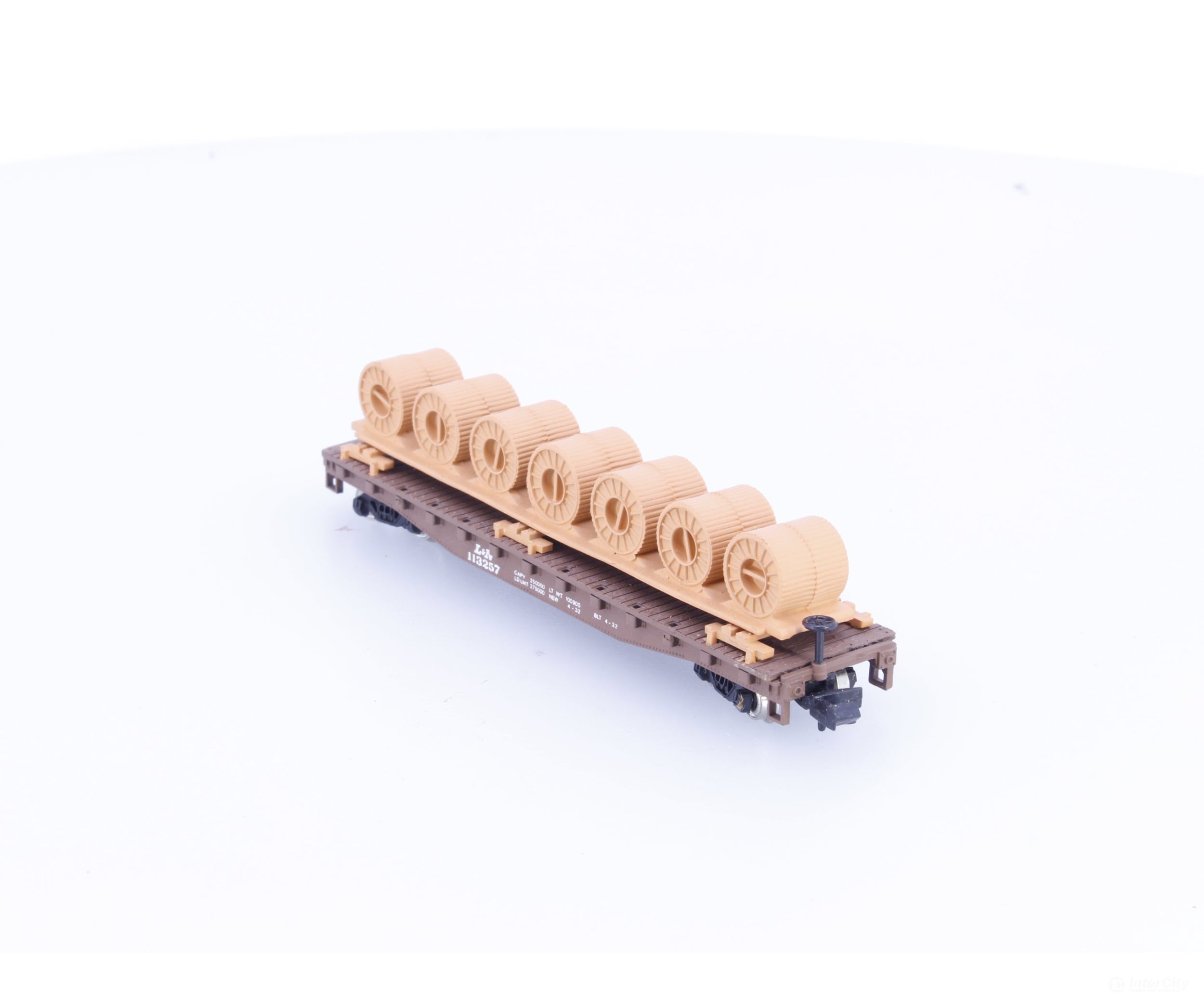 Bachmann 73950 N 51’ Flat Car with Load Louisville and Nashville Railroad(LN) 113257 - Freight Cars