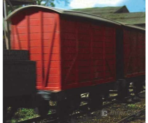 Bachmann 77209 Narrow Gauge Box Van (Boxcar) - Ready To Run Thomas & Friends(Tm) -- Red Freight Cars