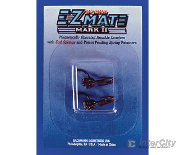 Bachmann 78022 E-Z Mate Mark Ii Couplers W/Metal Coil Spring -- Over Shank - Medium 1 Pair & Trucks