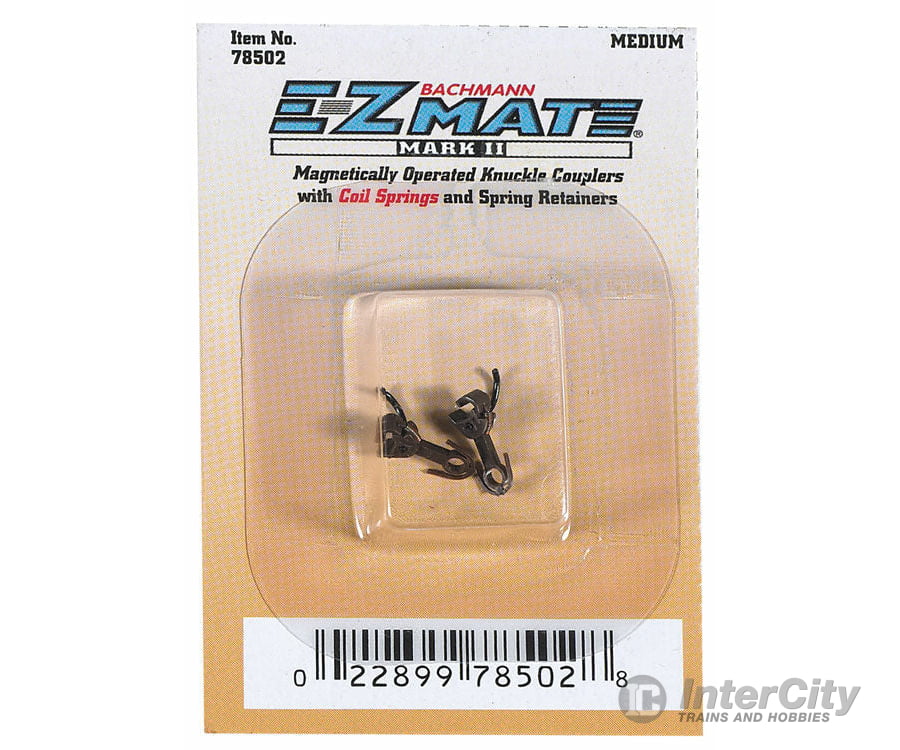 Bachmann 78502 E-Z Mate Mark Ii Magnetic Knuckle Couplers -- Medium Shank 12 Pairs & Trucks