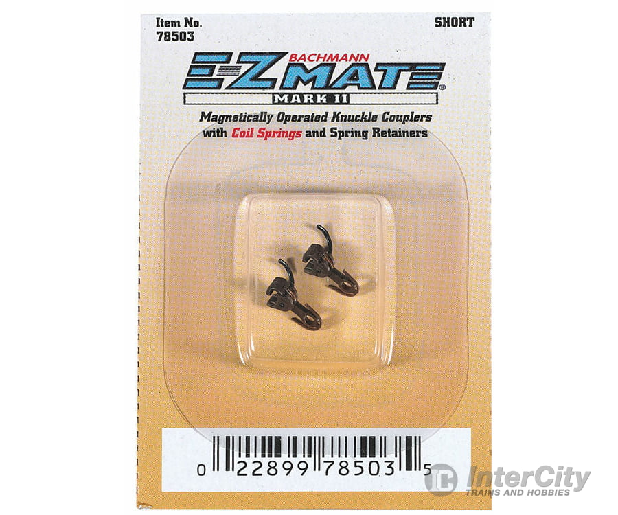 Bachmann 78503 E-Z Mate Mark Ii Magnetic Knuckle Couplers -- Short Shank 12 Pairs & Trucks