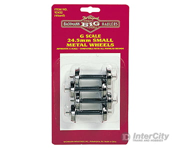 Bachmann 92422 Metal Wheel Set -- Small - 1 24.5Mm Pkg(4) Couplers & Trucks