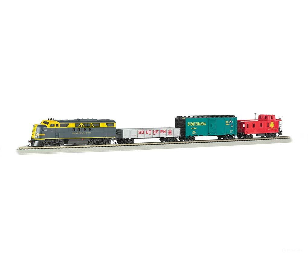 Bachmann 1501 Blue Lightning Train Set - E-Z App(Tm) -- Atchison Topeka & Santa Fe Sets