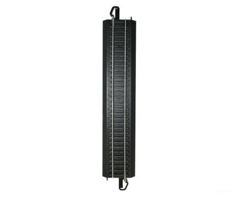 Bachmann 160-44481 Bulk E-Z Track W/Steel Rail & Black Roadbed - 9’ Straight Per Piece Turnouts