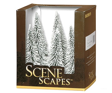 Bachmann 32002 Snow-Covered Winter Pine Trees - Scenescapes(Tm) -- 5 To 6 12.7 15.2Cm Pkg(6) &