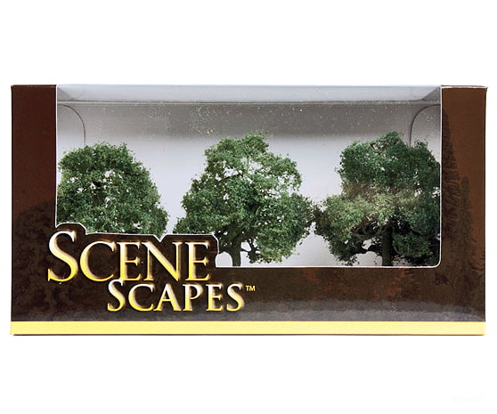 Bachmann 32013 Oak Trees - Scenescapes(Tm) -- 3 3-1/2 7.6 8.9Cm Pkg(3) & Vegetation
