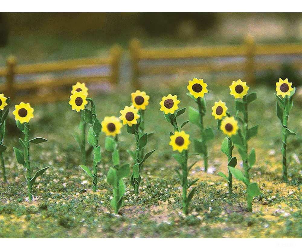 Bachmann 32506 Sunflowers -- 1 2.5Cm Tall Pkg(16) Other Scenery