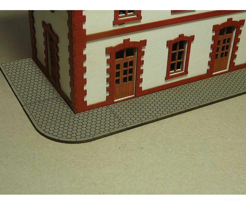 Bachmann 39105 Hexagon Sidewalk -- 1’X48’ 2.5Cmx123Cm Scenery Details