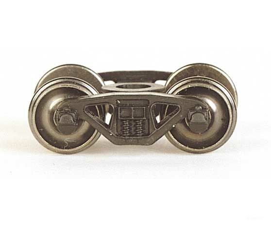 Bachmann 42908 Barber-Bettendorf Friction-Bearing Trucks With Metal Wheels -- 1 Pair Couplers &