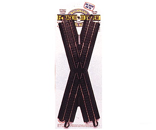 Bachmann 44440 Crossing W/Steel Rail & Black Roadbed - E-Z Track(R) -- 30-Degree Track Turnouts