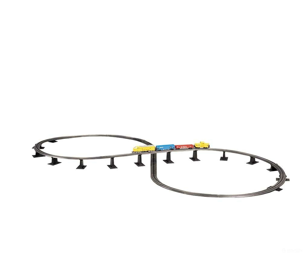 Bachmann 44475 Over And Under Figure 8 Track Pack With Pier Set - Steel Alloy E-Z Track(R) -- Set-Up