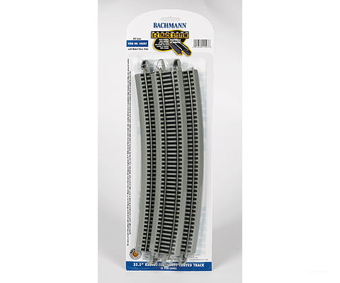 Bachmann 44507 Curved Track W/Nickel Silver Rail & Gray Roadbed - E-Z Track(R) -- 35-1/2 Radius