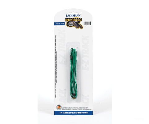 Bachmann 44598 Switch Extension Cable - E-Z Track(R) -- 10 3M (Green) Track Accessories