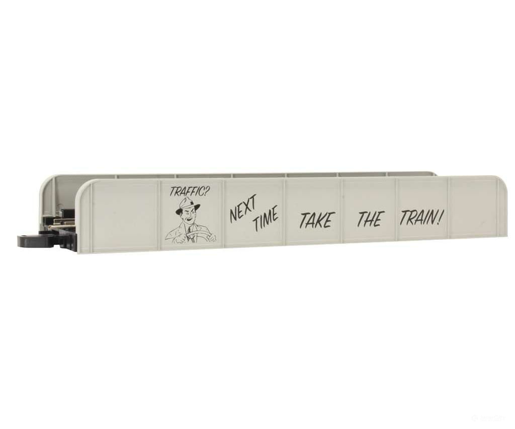 Bachmann 44604 Girder Bridge - E-Z Track(R) Assembled -- Next Time Take The Train (Gray) 10-1/2