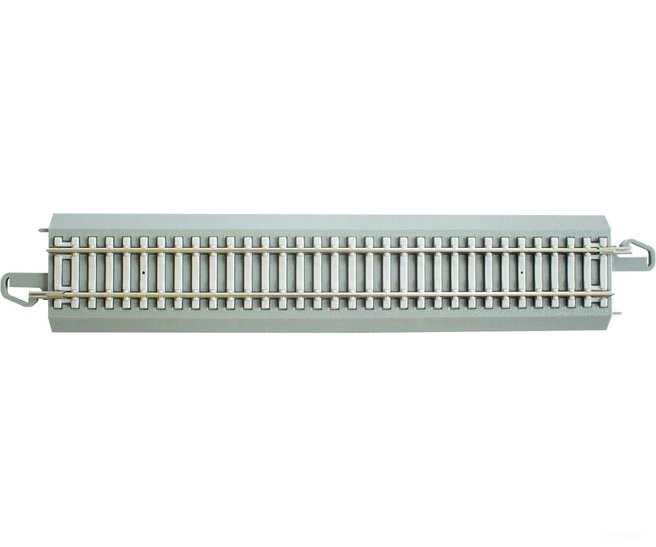 Bachmann 44711 Straight Track W/Nickel Silver Rail Gray Roadbed Concrete Ties - E-Z -- 9 22.9Cm