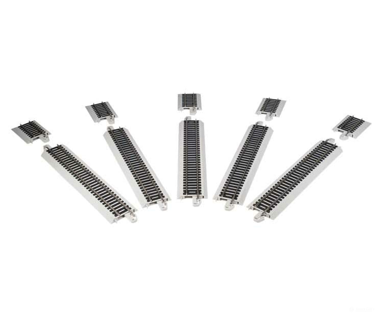 Bachmann 45020 Five-Stall Brick Roundhouse -- Kit W/5 E-Z Track(R) 9 Straights 5 Bumpers Structures