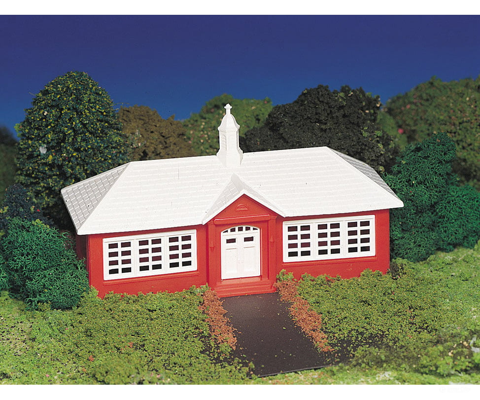 Bachmann 45133 Plasticville Classic Kit - School House -- 6 X 7-1/8 15.3 18.1Cm Structures