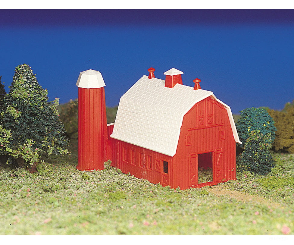 Bachmann 45151 Plasticville Classic Kit - Barn -- 2-1/2 X 3-1/2 6.4 9Cm Structures