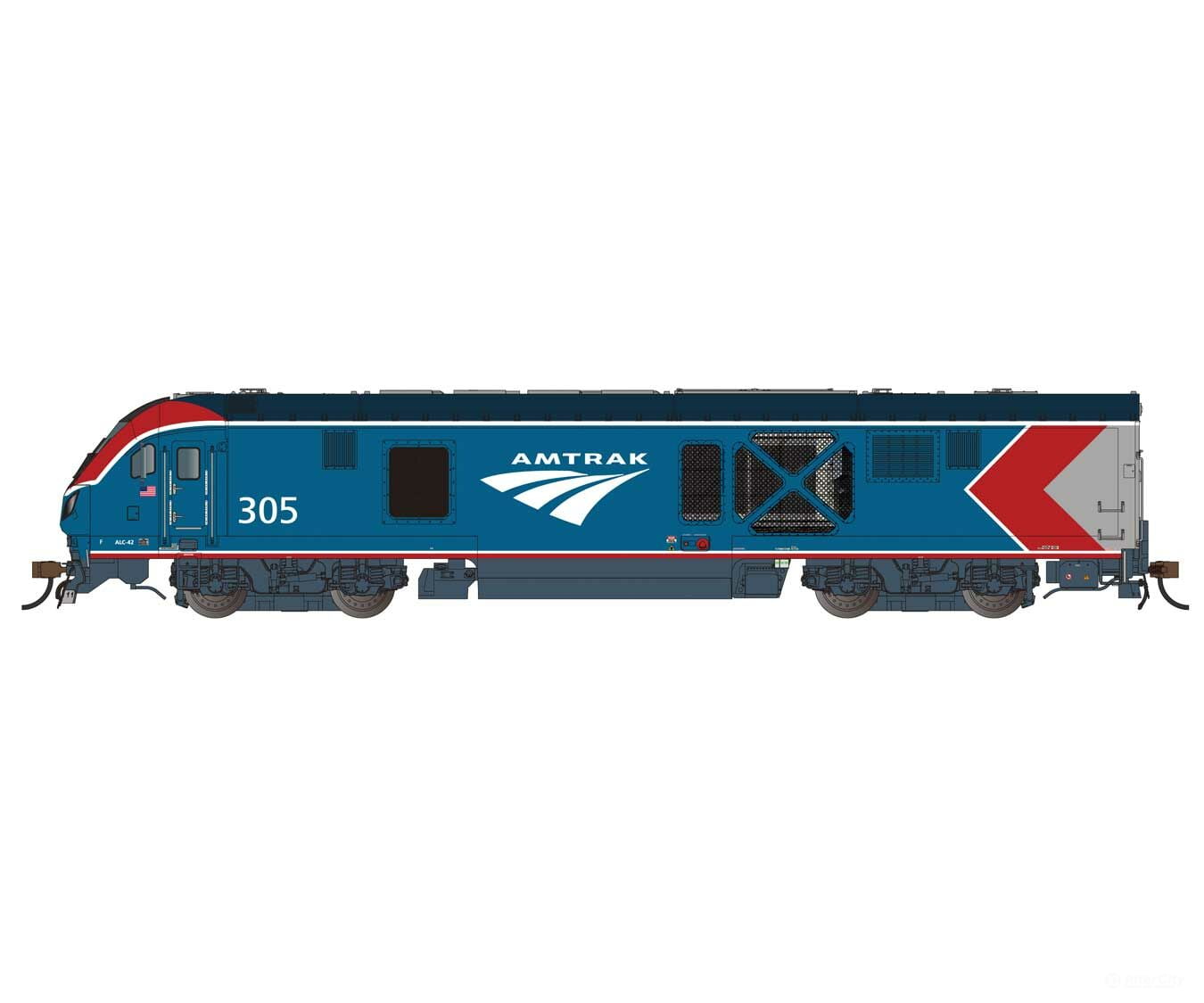 Bachmann 68301 Siemens Alc-42 Charger - Wowsound(R) And Dcc -- Amtrak #300 (Phase Vi 2021; Blue