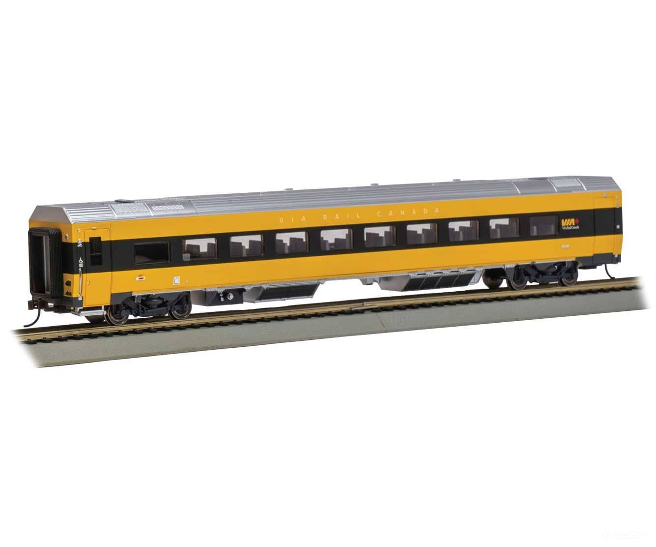 Bachmann HO 74519 Siemens Venture Coach - VIA Version - VIA Rail Canada #2917 (Lumi Scheme yellow white gray)