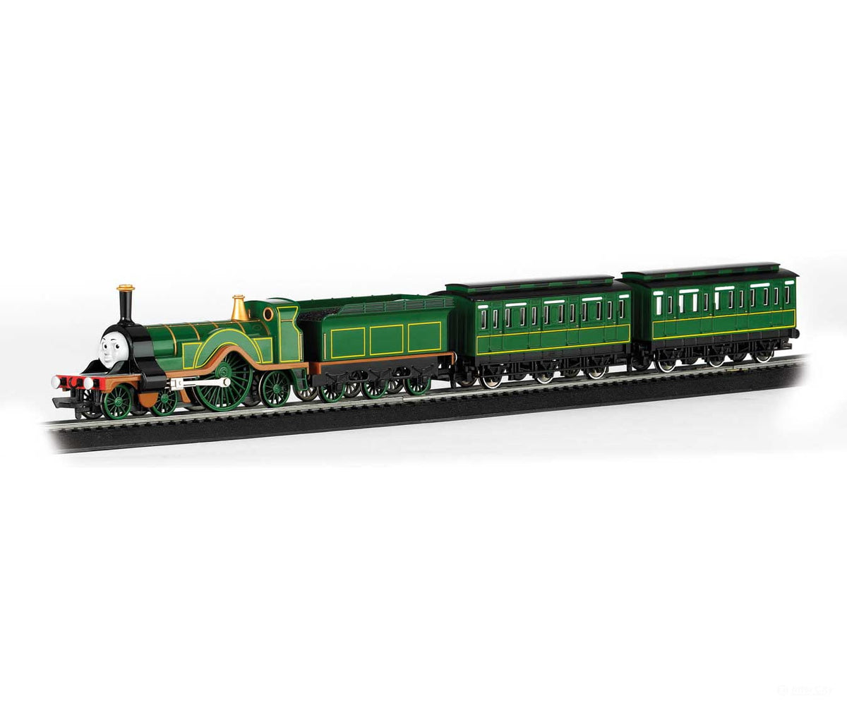 Bachmann N 24031 Emily’s Passenger Set - Standard DC - Thomas & Friends(TM) - Emily 2 Cars 34 x 24’’ E-Z Track(R) Oval