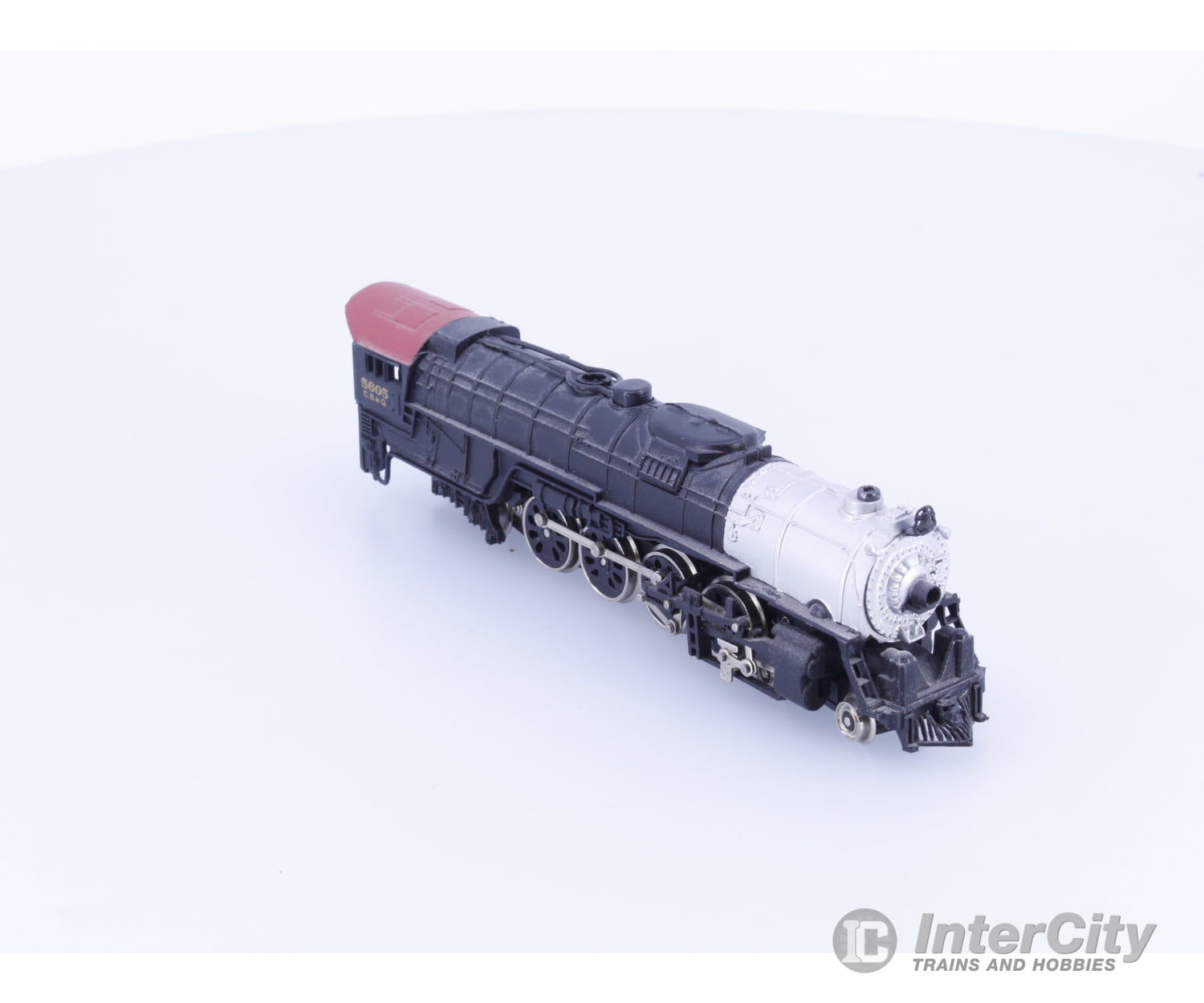 Bachmann N 4-8-4 Steam Locomotive No Tender Chicago Burlington and Quincey (CBQ) 5605 Analog DC Locomotives