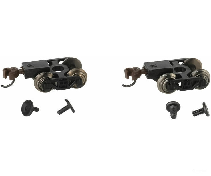 Bachmann 42536 Friction-Bearing Freight Trucks With Wheels And E-Z Mate(R) Knuckle Couplers -- 1