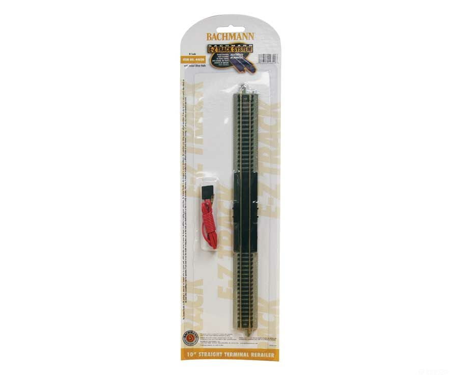 Bachmann 44820 E-Z Track(R) Straight Terminal Rerailer W/Wire -- 10 Long Track & Turnouts