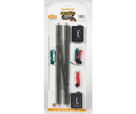 Bachmann 44875 E-Z Track(R) #6 Single Crossover -- Left Hand Track & Turnouts