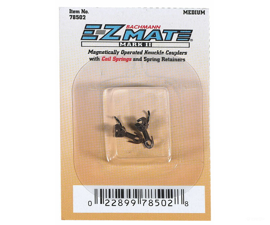 Bachmann 78502 E-Z Mate Mark Ii Magnetic Knuckle Couplers -- Medium Shank 12 Pairs & Trucks