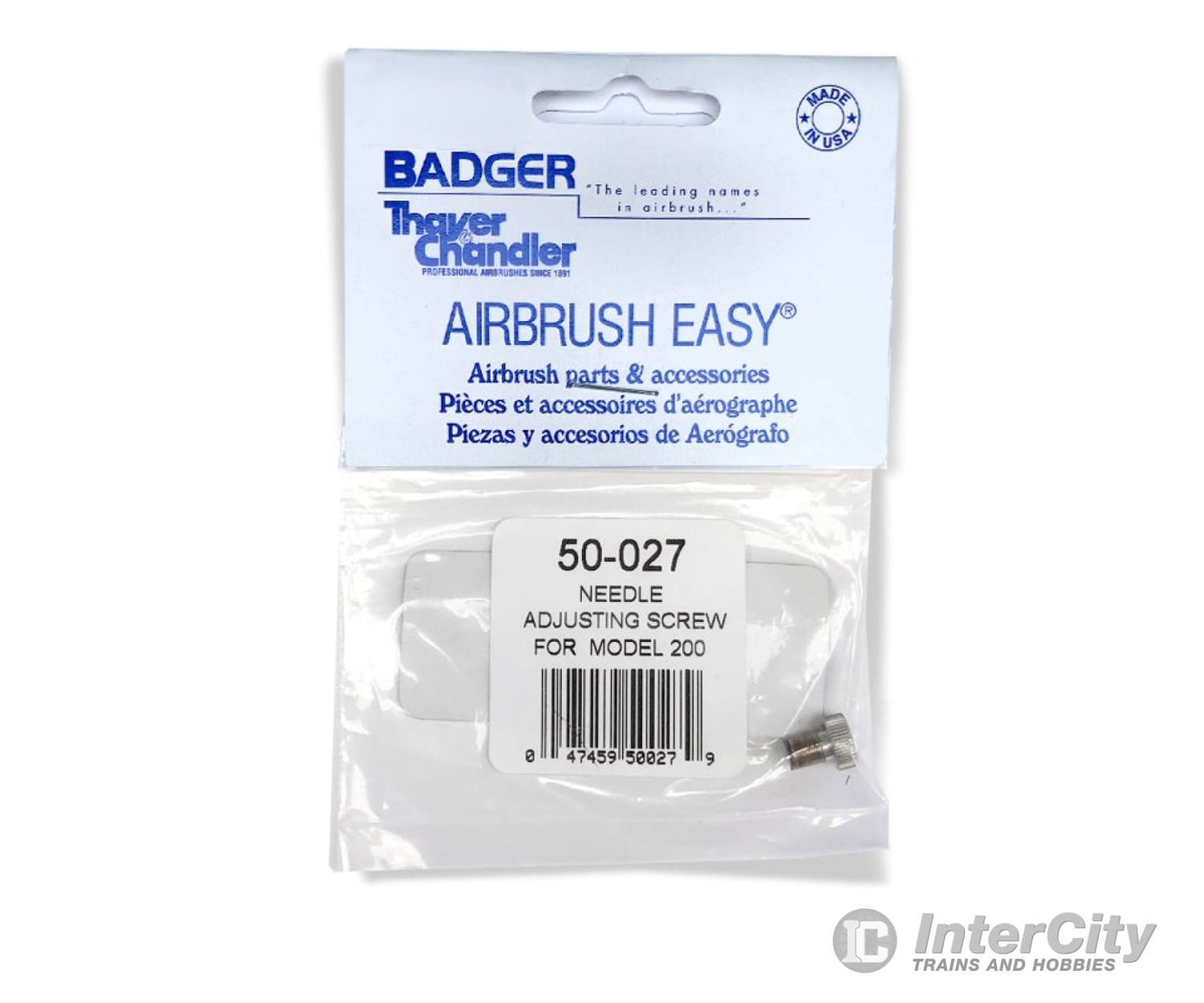 Badger Air Brush Co 50027 Airbrush Parts -- Needle Adjusting Screw f/M