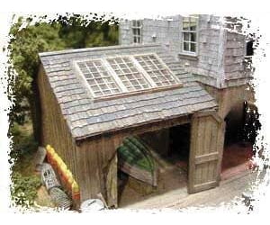 Bar Mills Scale Model Works HO 171-226 Shake-Style Laser Cut Shingles - Bark Brown - Scratch Building Supplies