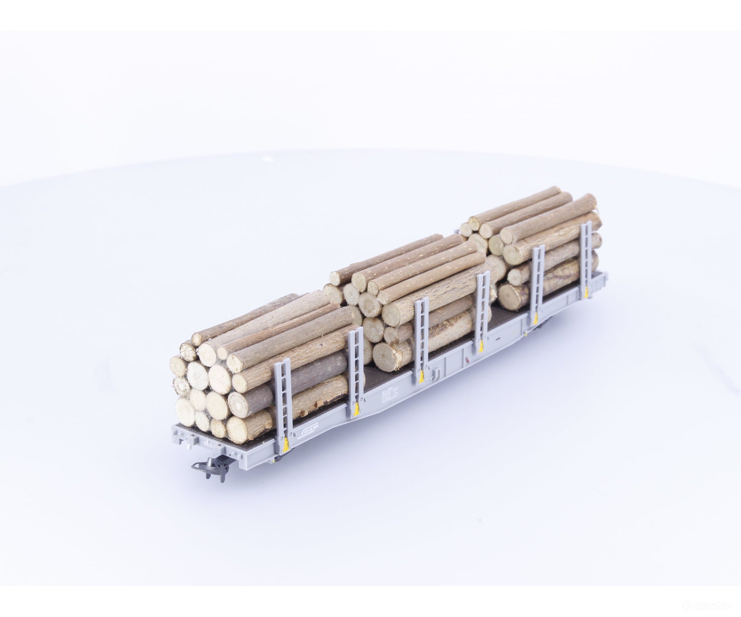 Bemo 2281115 HOm RhB Stake Car with Log Load Spw8355 - European Freight Cars