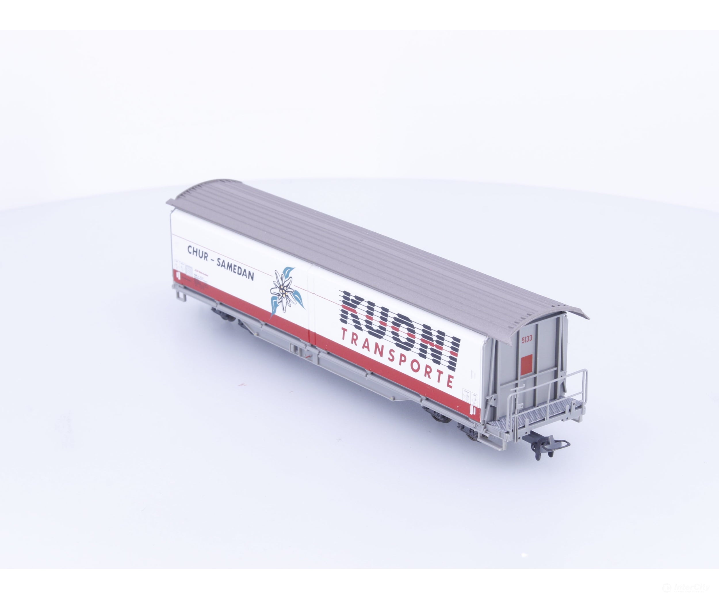 Bemo 2288113 HOm RhB Sliding Wall Wagon Car Kuoni Transporte Haik-V 5133 - European Freight Cars