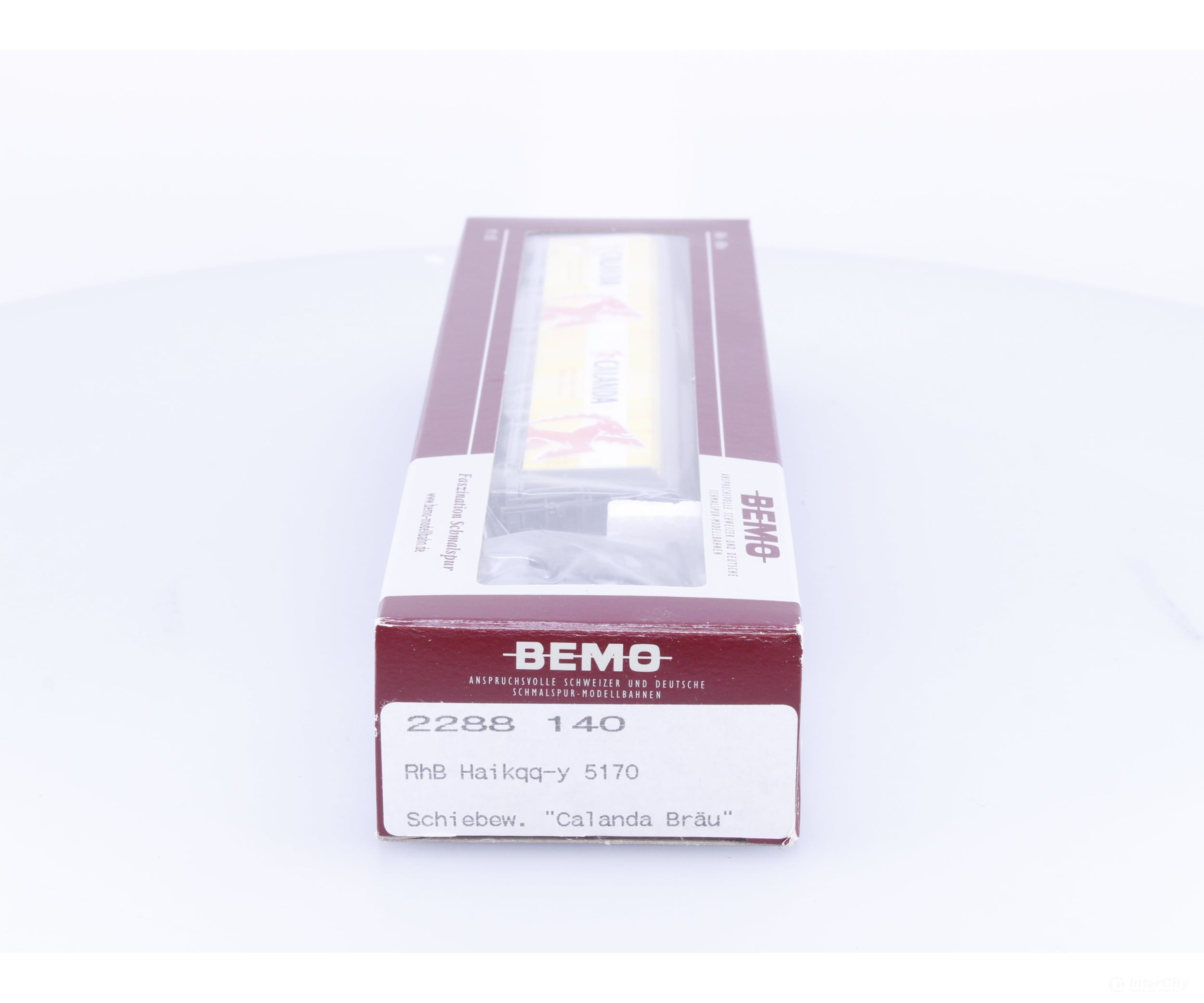 Bemo 2288140 HOm RhB Sliding Wall Wagon Car Calanda Brau Haikqq-Y 5170 - European Freight Cars