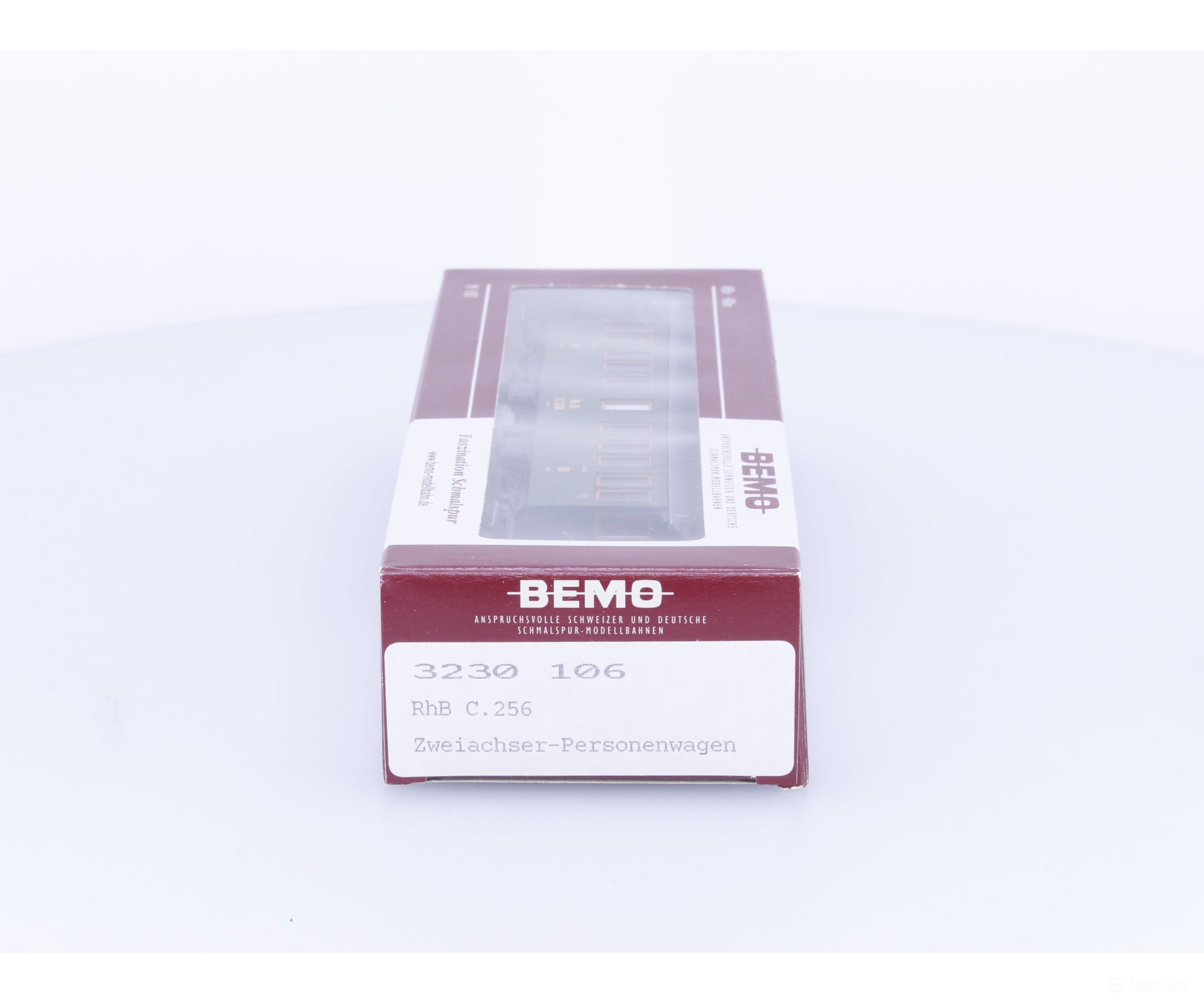 Bemo 3230106 HOm RhB 3rd Class Passenger Car C256 - European Passenger Cars