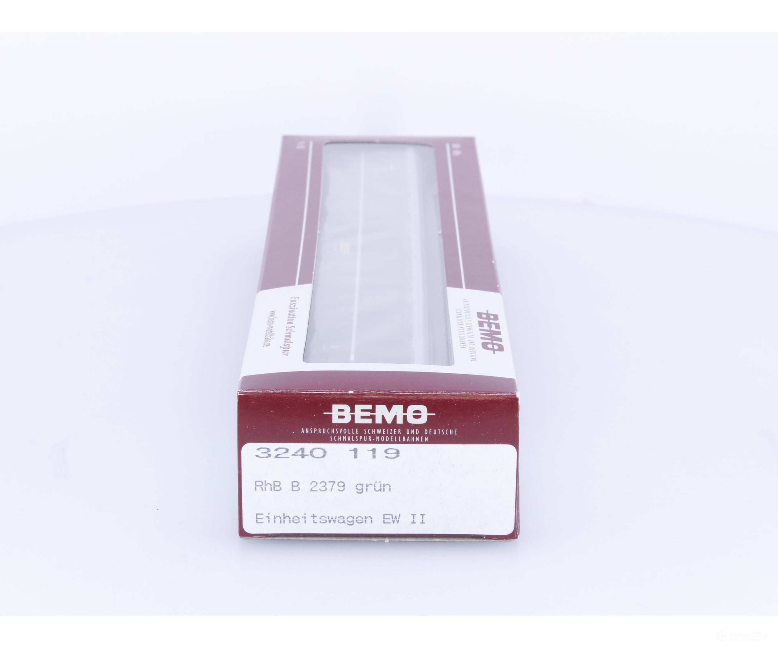 Bemo 3240119 HOm RhB 2nd Class Passenger Car grun EW II B2379 - European Passenger Cars