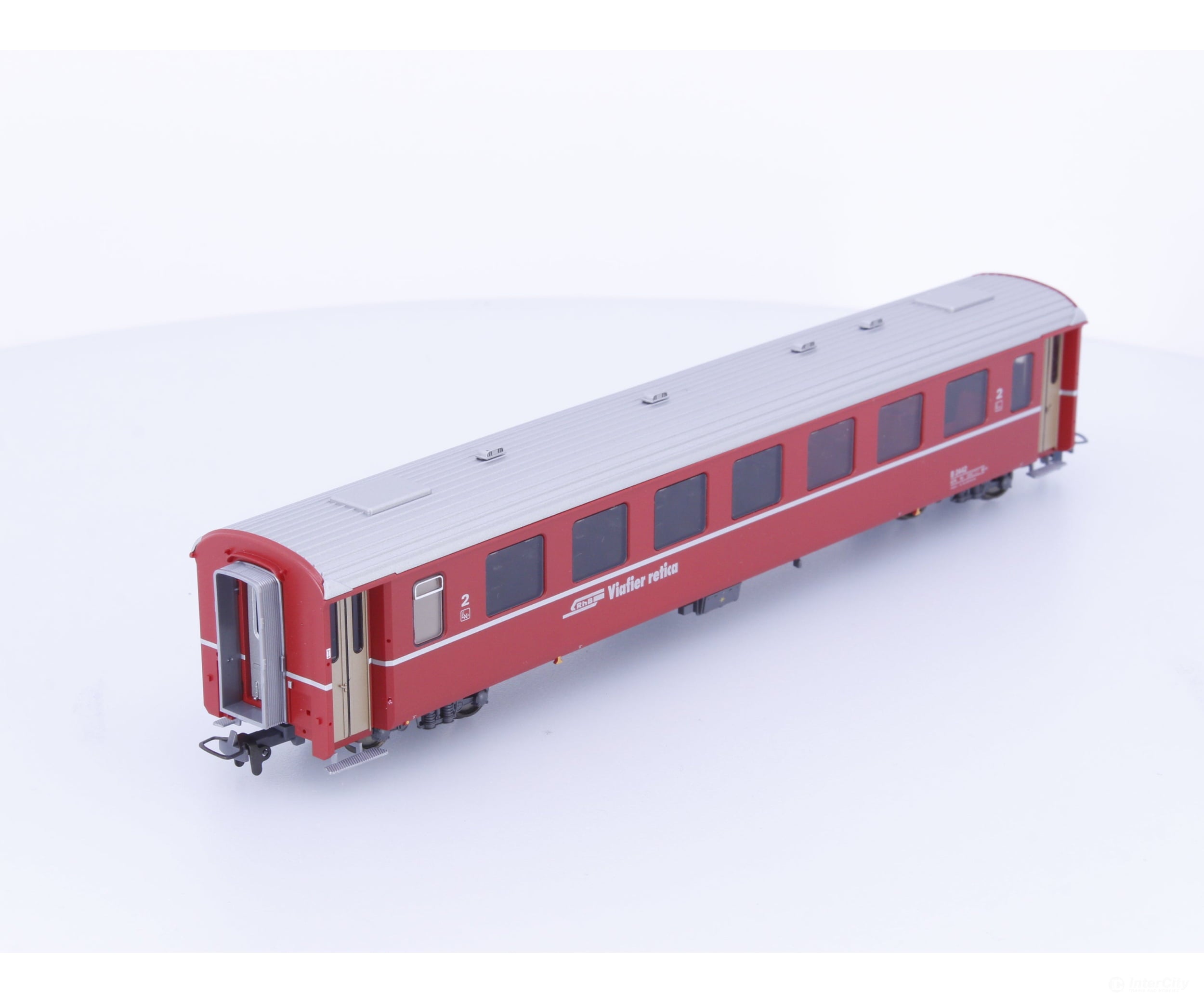 Bemo 3240122 HOm RhB 2nd Class Passenger Car EW II #2 B2442 - European Passenger Cars