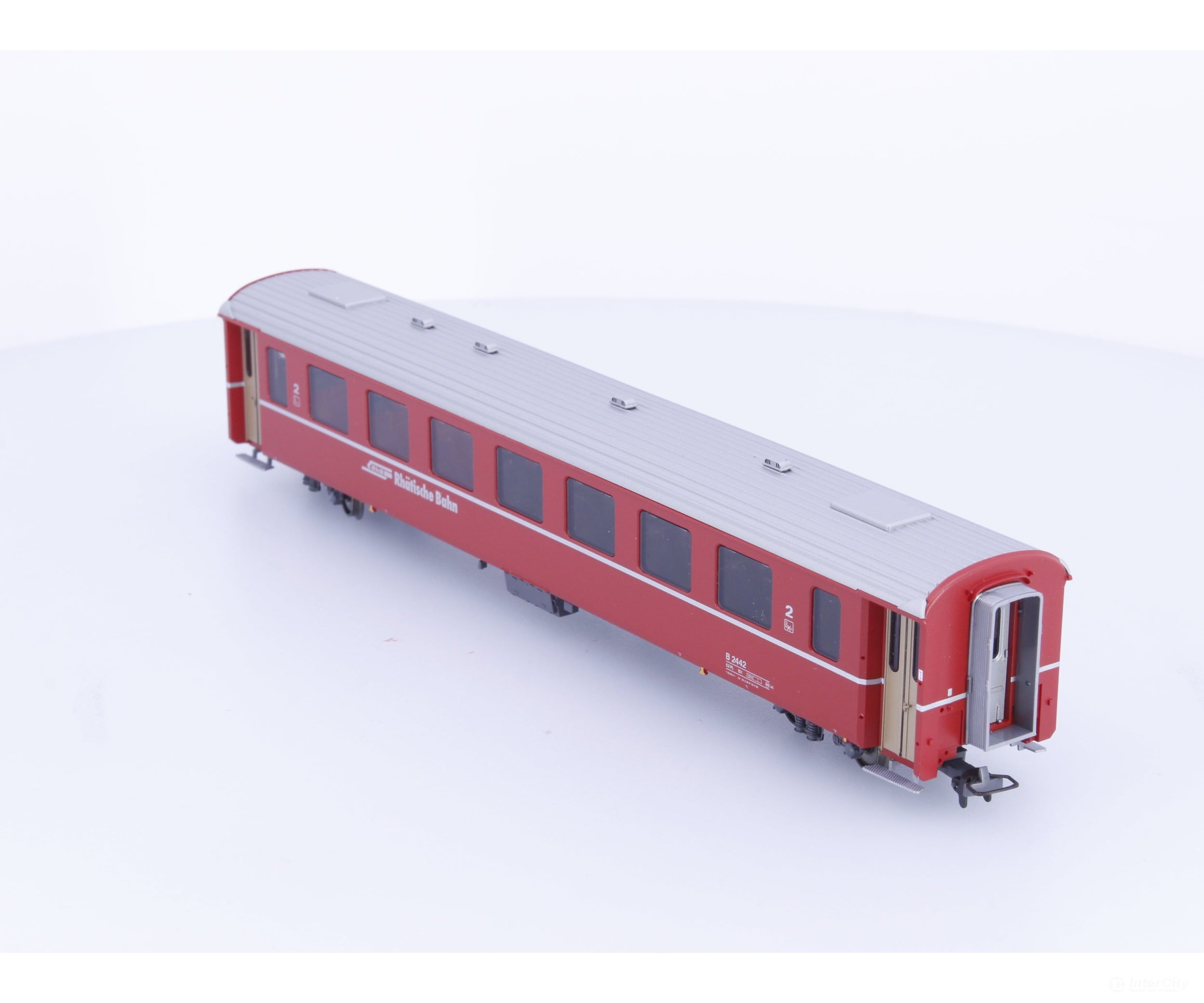 Bemo 3240122 HOm RhB 2nd Class Passenger Car EW II #2 B2442 - European Passenger Cars
