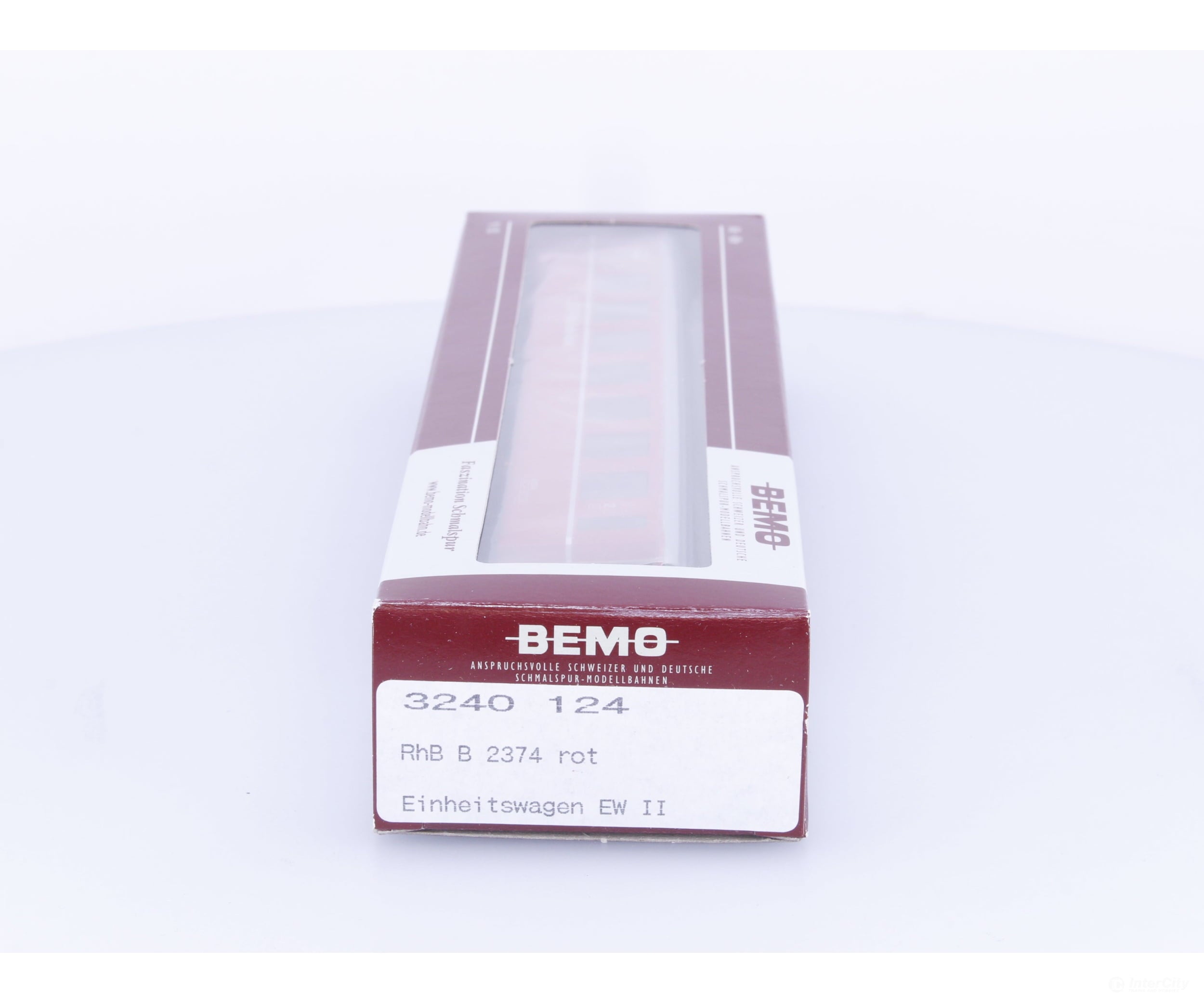 Bemo 3240124 HOm RhB 2nd Class Passenger Car EW II B2374 - European Passenger Cars