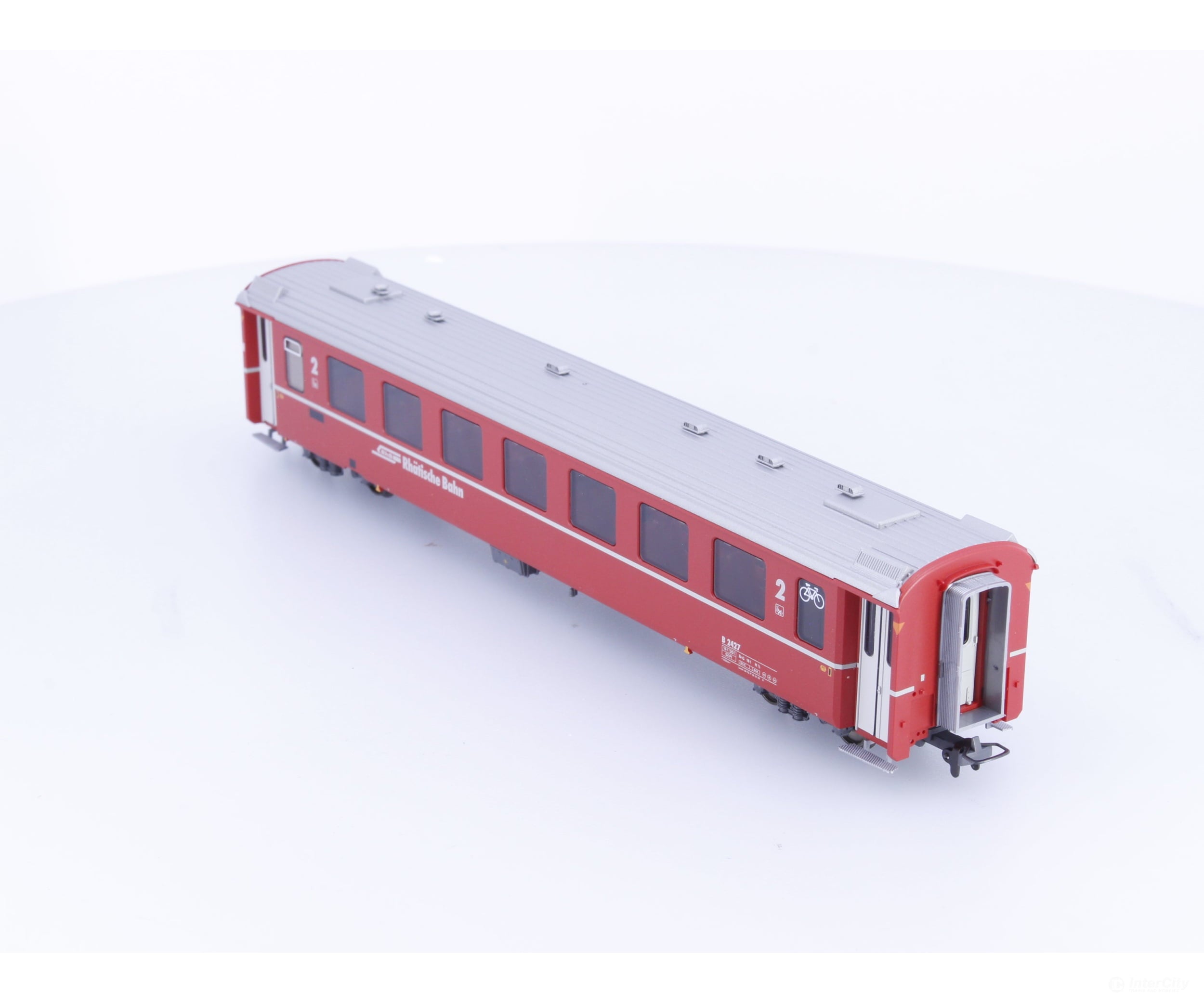 Bemo 3240157 HOm RhB 2nd Class Passenger Car EW II Altrot/Klima #2 B2427 - European Passenger Cars